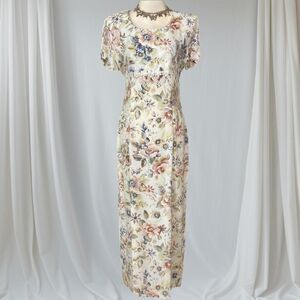 All that Jazz Cream Floral Midi Dress